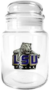 NCAA LSU Tigers Glass Candy Jar