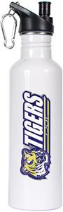 NCAA LSU Tigers White Water Bottle