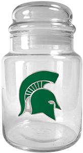 NCAA Michigan State Spartans Glass Candy Jar