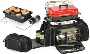 Picnic Plus Game Day Convenient Travel Grill Set