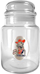 NCAA Mississippi Rebels Glass Candy Jar