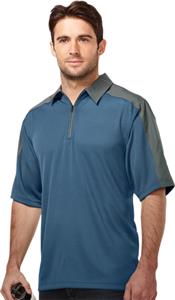 TRI MOUNTAIN Camino Jacquard Knit 1/4 Zip Polo