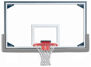 Gared Budget 72" Glass Baskeball Backboard Pkg