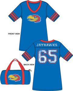 Emerson Street Kansas Jayhawks Jersey Nightshirt