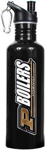 NCAA Purdue Boilermakers Black Water Bottle