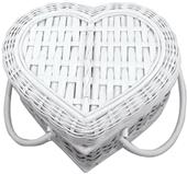 Picnic Time Handcrafted Wedding Heart Basket