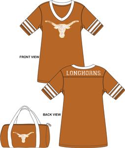 Emerson Street Texas Longhorns Jersey Nightshirt