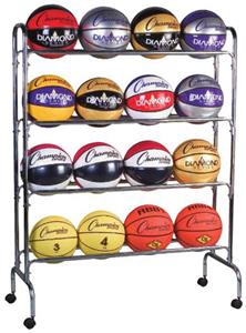 Champion Sports Basketball Cart (Holds 16 Balls)