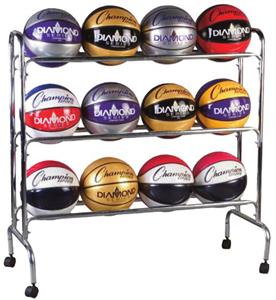 Champion Sports Basketball Cart (Holds 12 Balls)