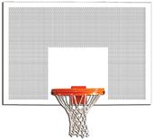 Gared 1260PS 60" Perforated Steel Backboards Gared 1260PS 60" Perforated Steel Backboards
