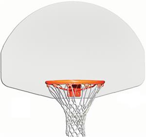 Gared 1750 54" Aluminum Fan-Shaped Backboards