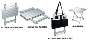 Picnic Time Portable Folding Aluminum Travel Table