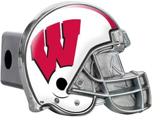 NCAA Wisconsin Badgers Helmet Trailer Hitch Cover