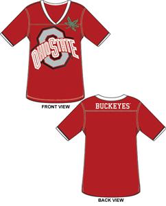 Ohio State Buckeyes Jersey Color Tunic