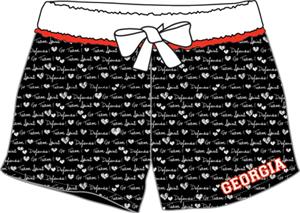 Georgia Bulldogs Women French Terry Print Shorts