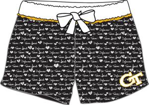 Georgia Tech Women French Terry Print Shorts