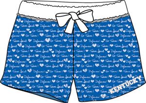 Kentucky Wildcats Womens French Terry Print Shorts