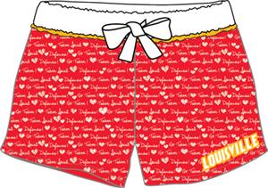 Louisville Womens French Terry Print Shorts