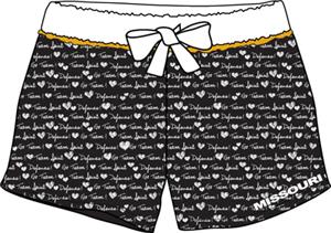 Missouri Tigers Womens French Terry Print Shorts