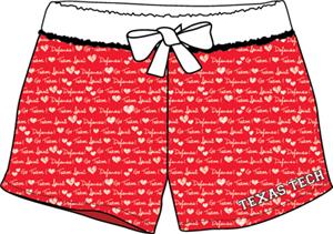Texas Tech Womens French Terry Print Shorts