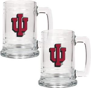 NCAA Indiana Hoosiers 15oz Glass Tankard