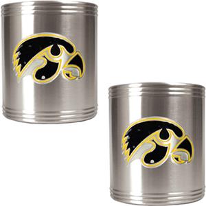 NCAA Iowa Hawkeyes Stainless Steel Can Holders