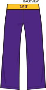 LSU Tigers Womens Crop Yoga Pants
