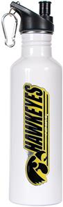 NCAA Iowa Hawkeyes White Water Bottle