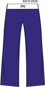 Texas Christian TCU Womens Crop Yoga Pants