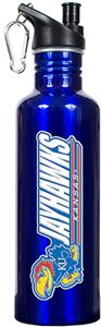 NCAA Kansas Jayhawks Blue Water Bottle