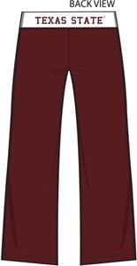 Texas State Womens Crop Yoga Pants
