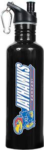 NCAA Kansas Jayhawks Black Water Bottle
