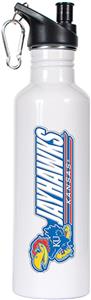NCAA Kansas Jayhawks White Water Bottle