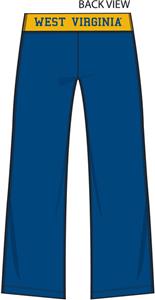 West Virginia Womens Crop Yoga Pants