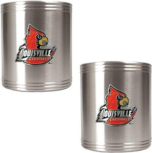 NCAA Louisville Stainless Steel Can Holders