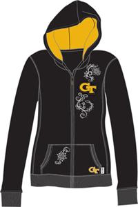 Georgia Tech Womens French Terry Zip Hoody