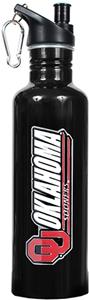 NCAA Oklahoma Sooners Black Water Bottle