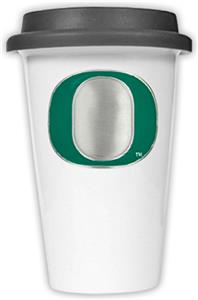 NCAA Oregon Ducks Ceramic Cup w/Black Lid
