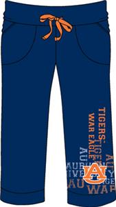 Auburn Tigers Womens Flocked Drawstring Pants