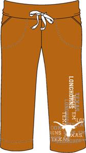 Texas Longhorns Womens Flocked Drawstring Pants