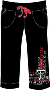 Texas Tech Womens Flocked Drawstring Pants