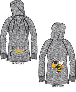 Georgia Tech Womens Burnout Pullover Hoody