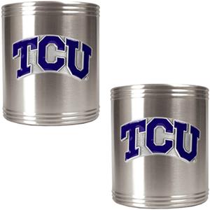 NCAA Texas Christian Stainless Steel Can Holders