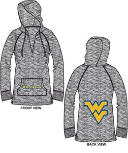 West Virginia Womens Burnout Pullover Hoody