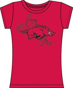 Emerson Street Arkansas Razorbacks Womens Slub Tee