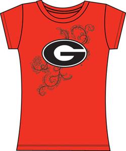 Emerson Street Georgia Bulldogs Womens Slub Tee