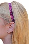 Fuchsia Hot Pink Zebra Elastic Headband SET Fuchsia Hot Pink Zebra Elastic Headband SET