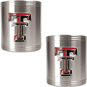 NCAA Texas Tech Stainless Steel Can Holders