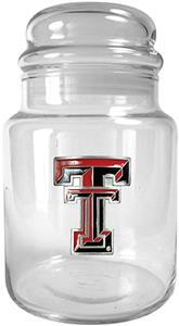 NCAA Texas Tech Red Raiders Glass Candy Jar