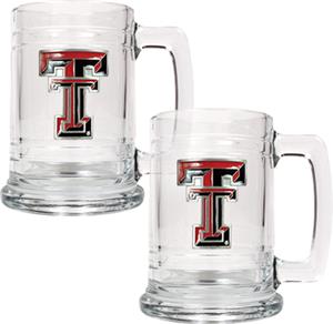 NCAA Texas Tech Red Raiders 15oz Glass Tankard
